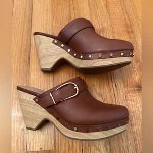 Veronica Beard Hendrix Clog -Leather mules & clogs size 6